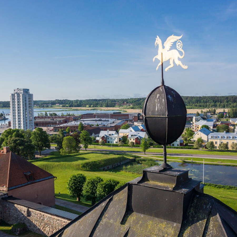 Nyköpingshus o Silo, arkivbild.